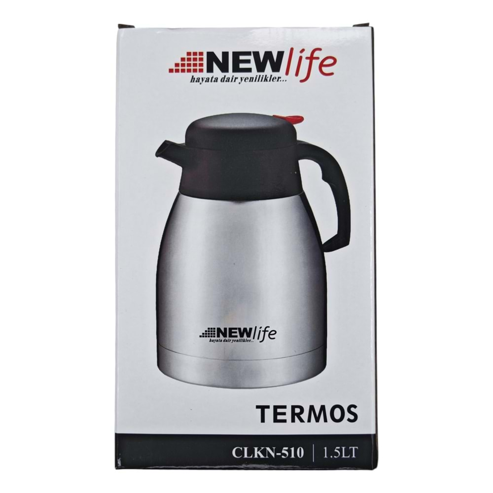 CLKN-510 Newlife Metal Termos 1.5lt - Mandallı