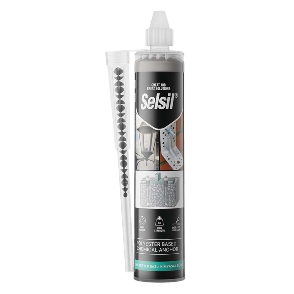 11234 Selsil Polyester Bazlı Kimyasal Dübel 300ml