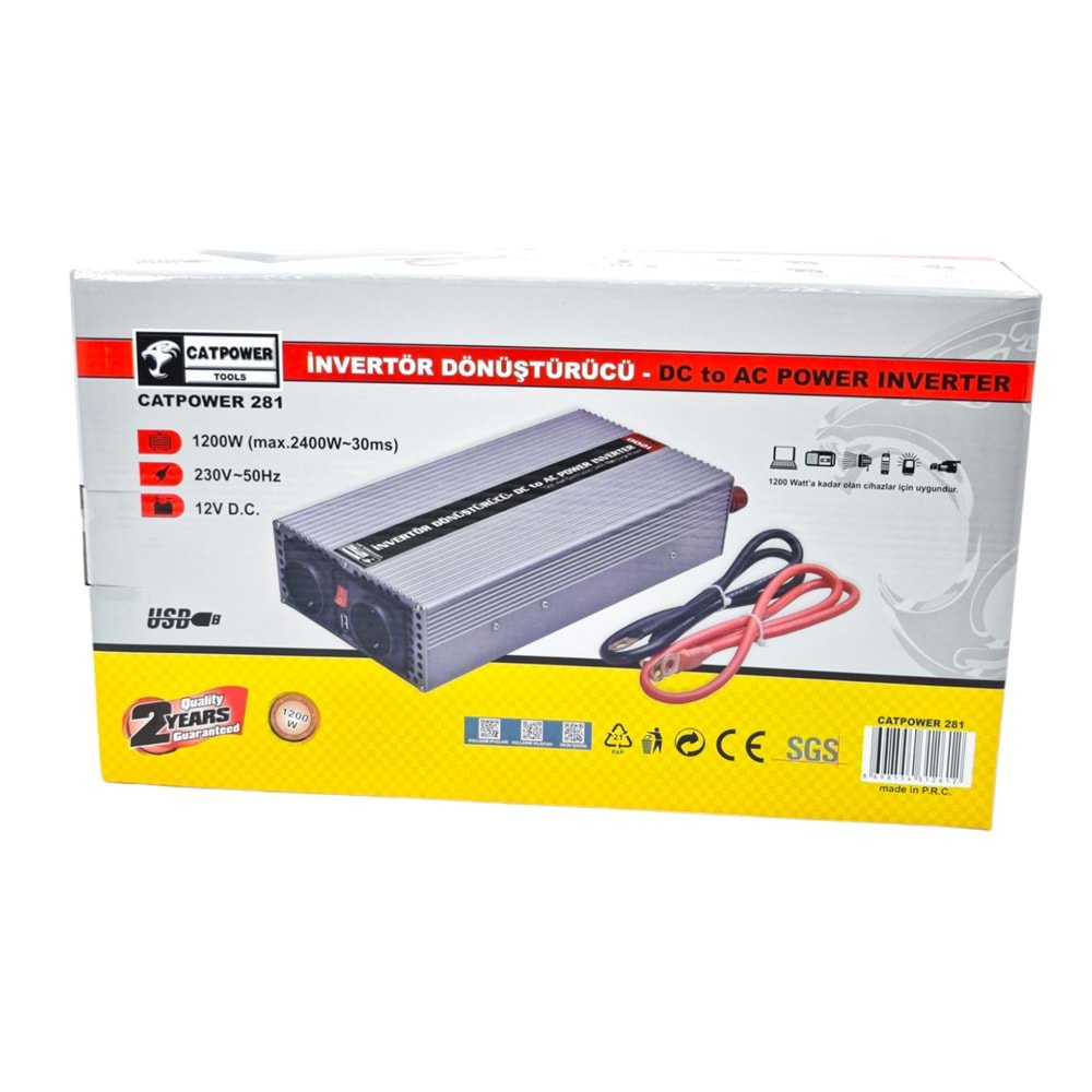 280 Catpower İnverter/İnvertör Dönüştürücü 700W