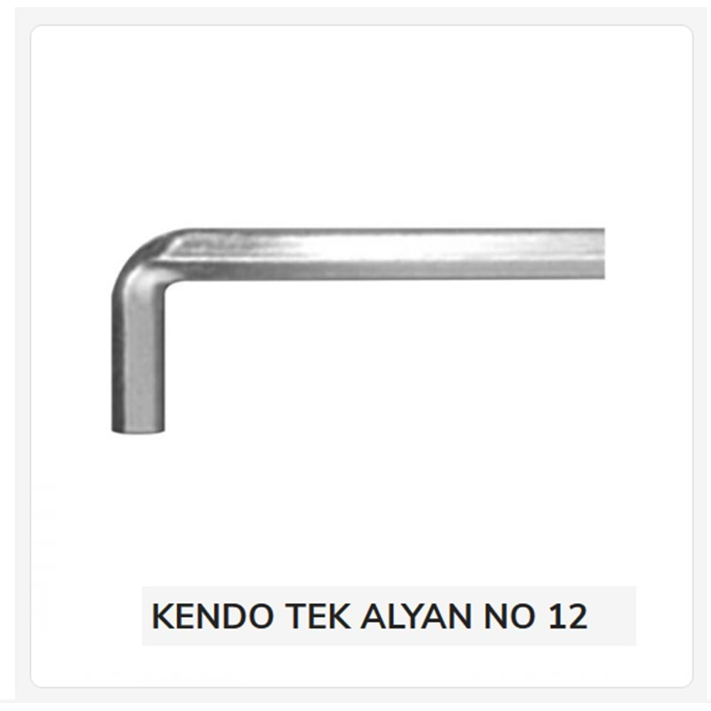 Kta012 Kendo Tek Alyan No 12