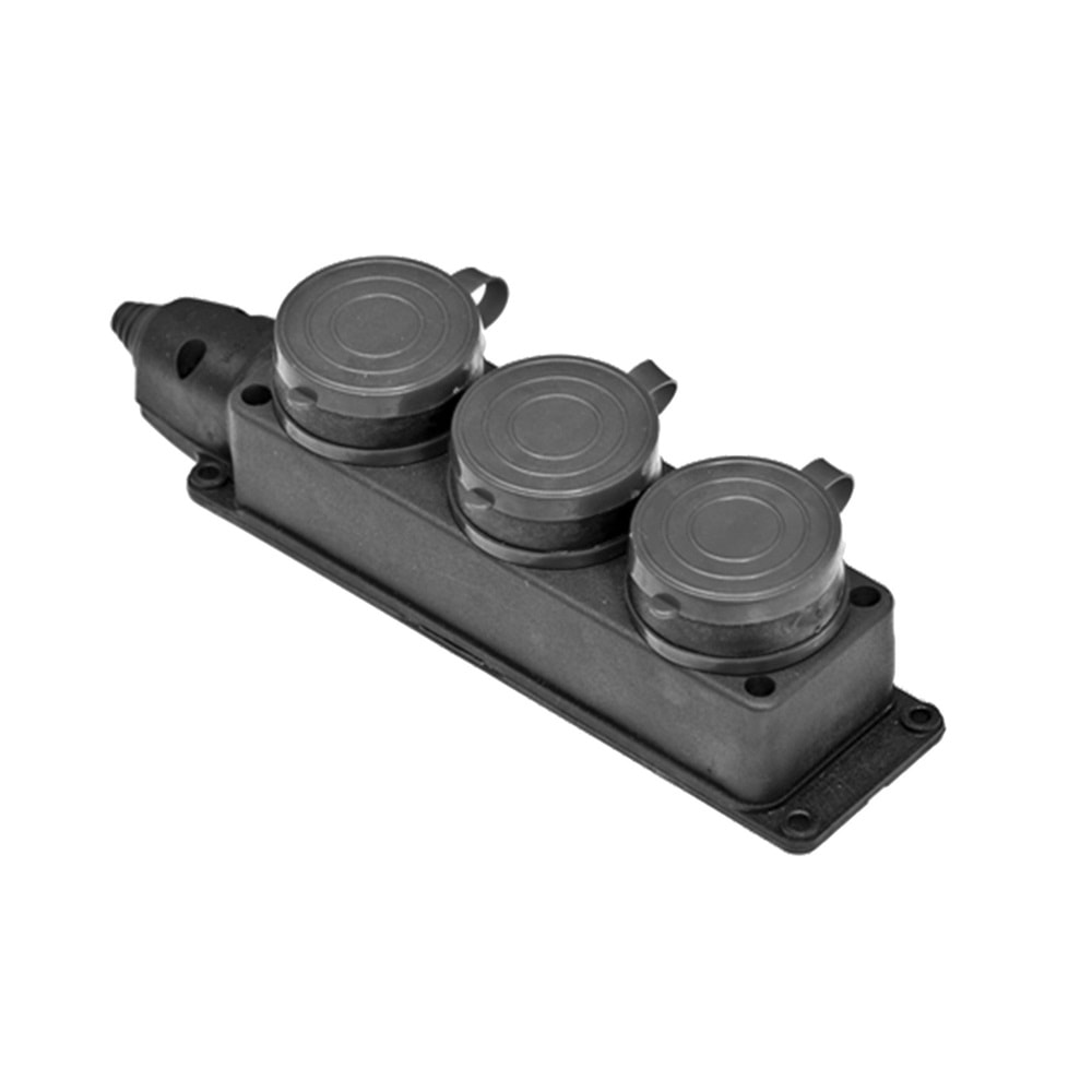 12178 Zirvesan Kauçuk Klemens Grup Priz 3Lü