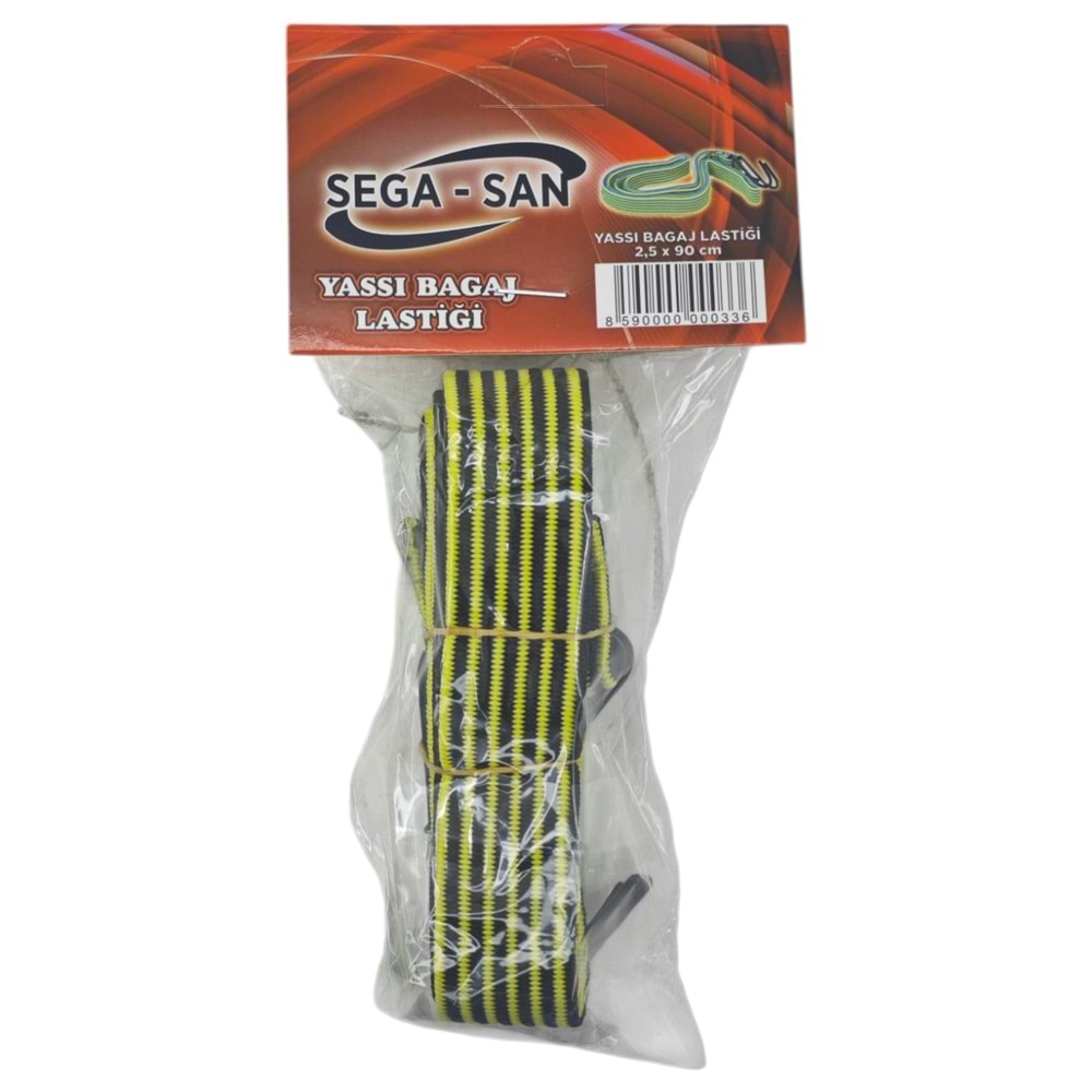 12234 Sega-San Yassı Bagaj Lastiği 2.5*90cm