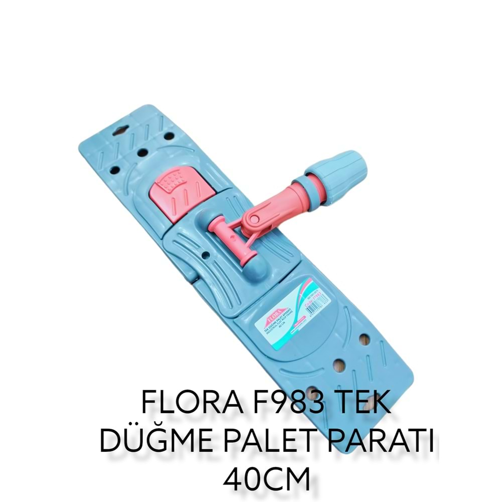 Ft983 Flora Tek Düğme Nemli Mop Aparat 40Cm