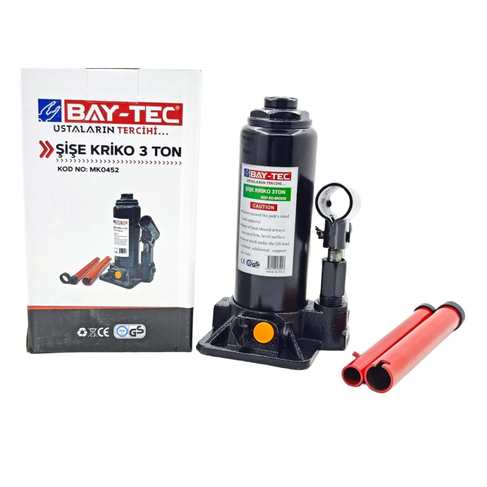 Mk0452 Bay-Tec Şişe Kriko 3 Ton