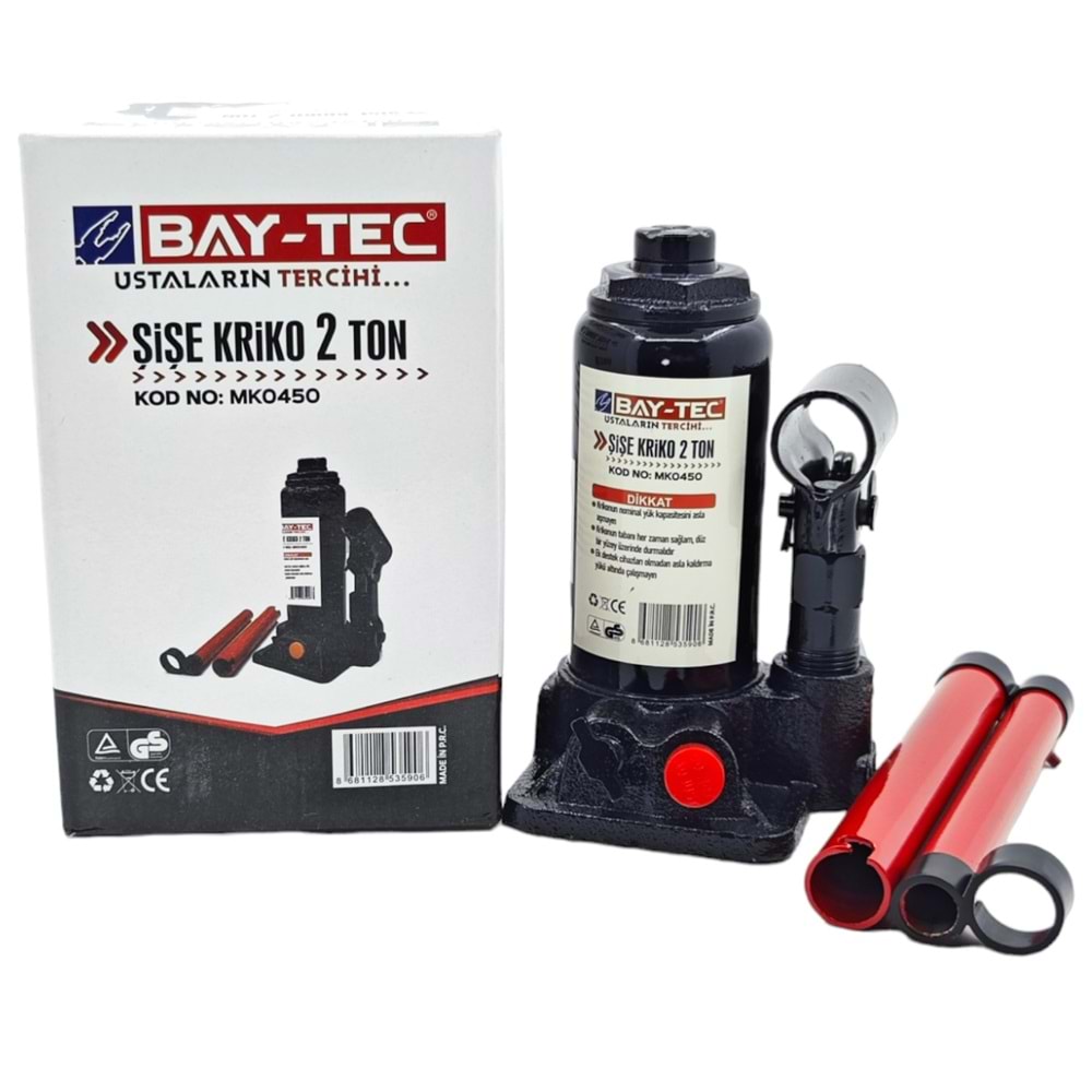 Mk0450 Bay-Tec Şişe Kriko 2 Ton