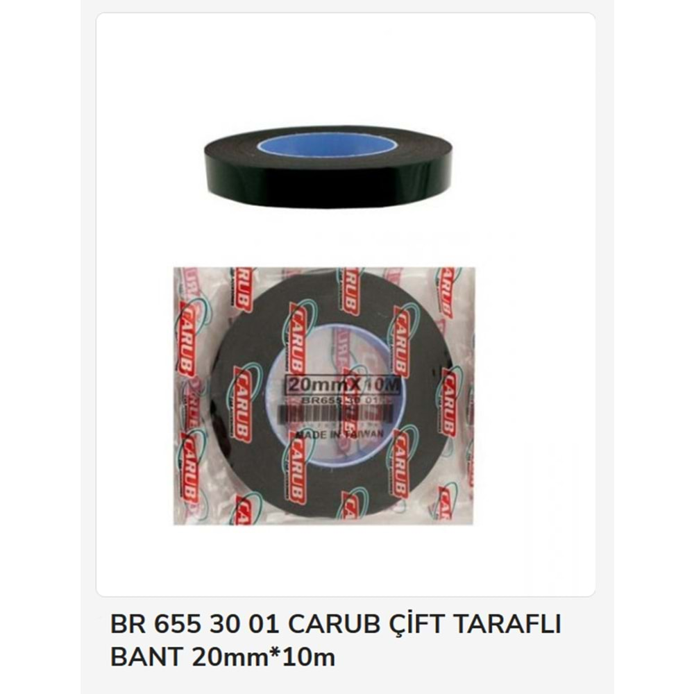 BR 655 30 01 CARUB ÇFT T. BANT 20mm*10m (Yeşil)