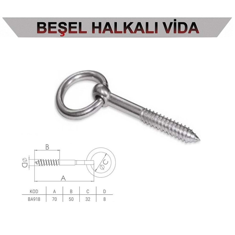 Ba918 Beşel Halkalı Vıda No:8