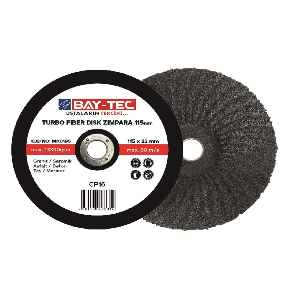 Mk0195 Bay-Tec Turbo Fiber Dısk 115*22Mm