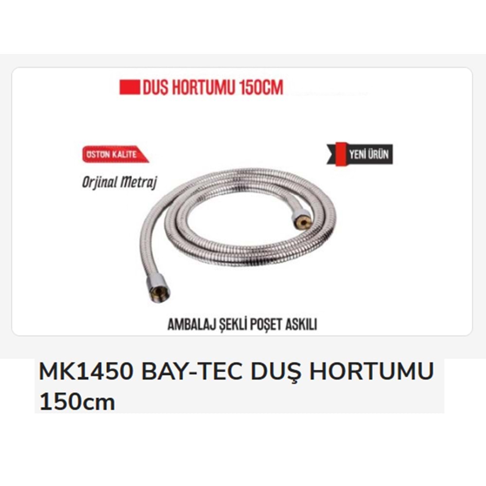 Mk1450 Bay-Tec Duş Hortumu 150Cm