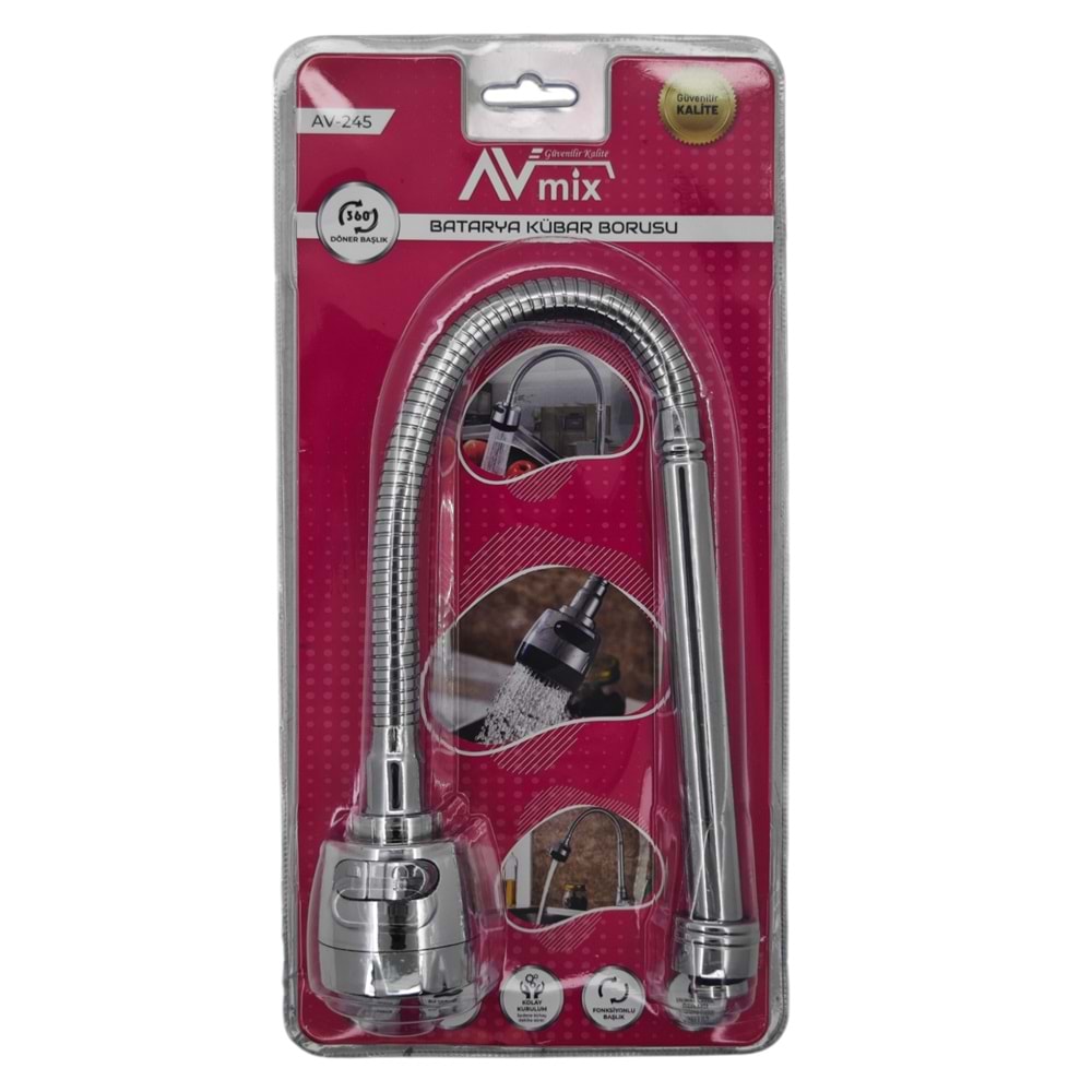 AV-245 Avmix Krom Batarya Kubar Borusu