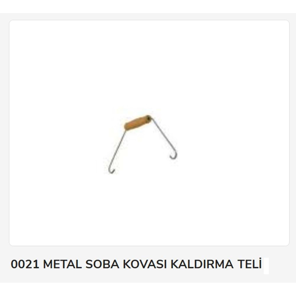 13151 Metal Soba Kovası Kaldırma Teli