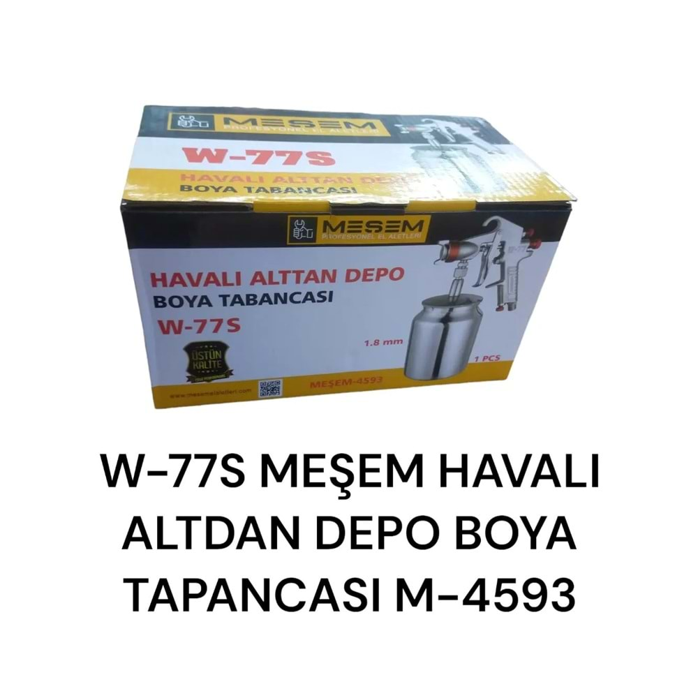 M-4593 Meşem W-77 S Havalı Boya Tabancası (Alttan)