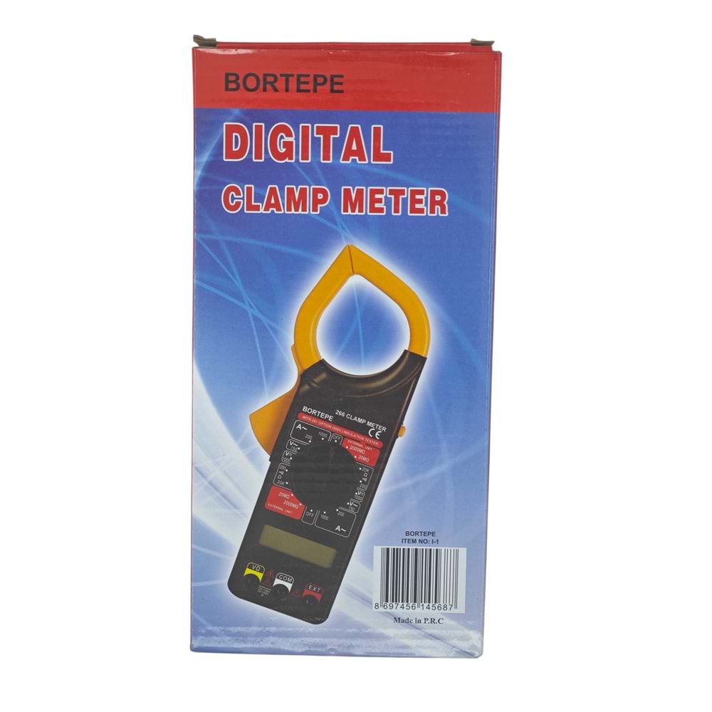 I-1 Bortepe DT266 Digital Mandallı Amper Metre