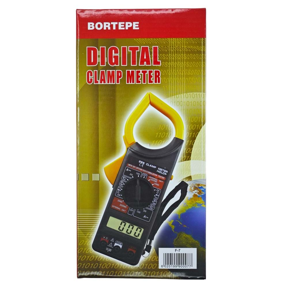 F-7 Bortepe Dt266 Dıgıtal Clamp Meter