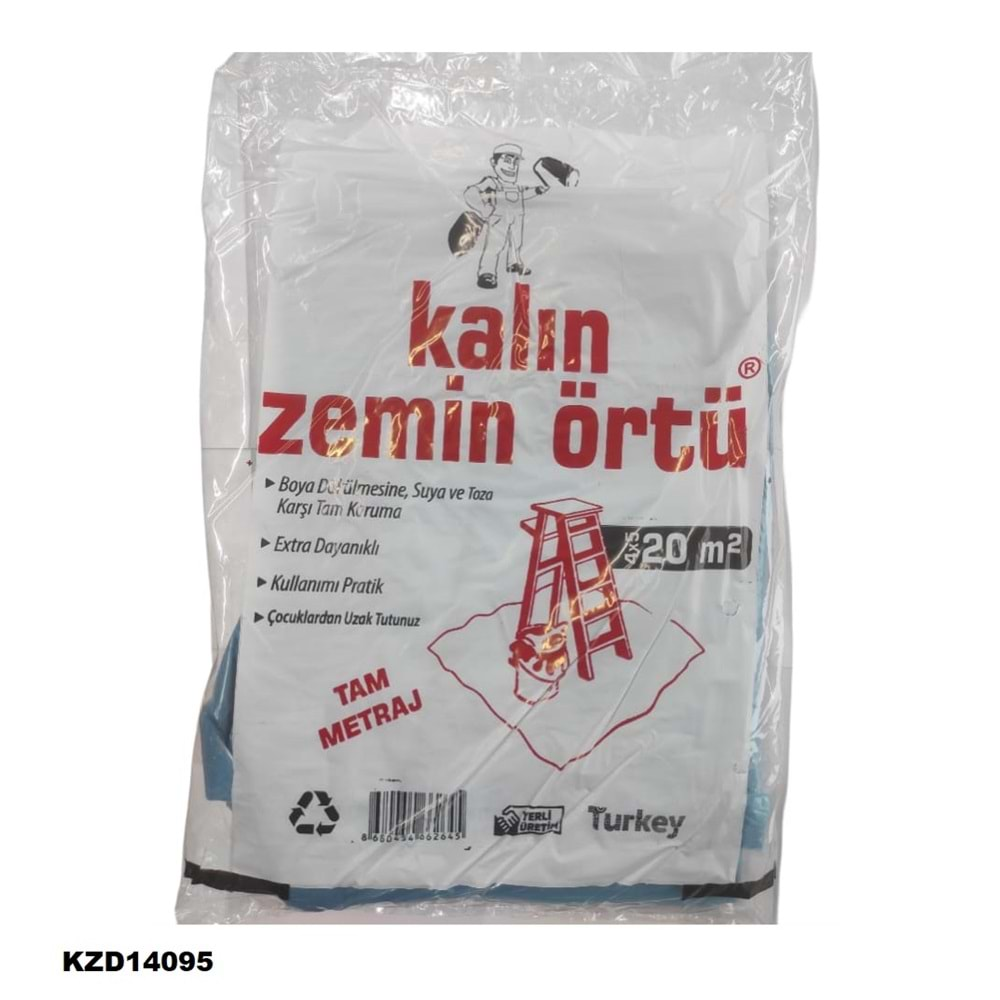 6264 Kalın Zemin Hışır Örtüsü 20m² - Mavi