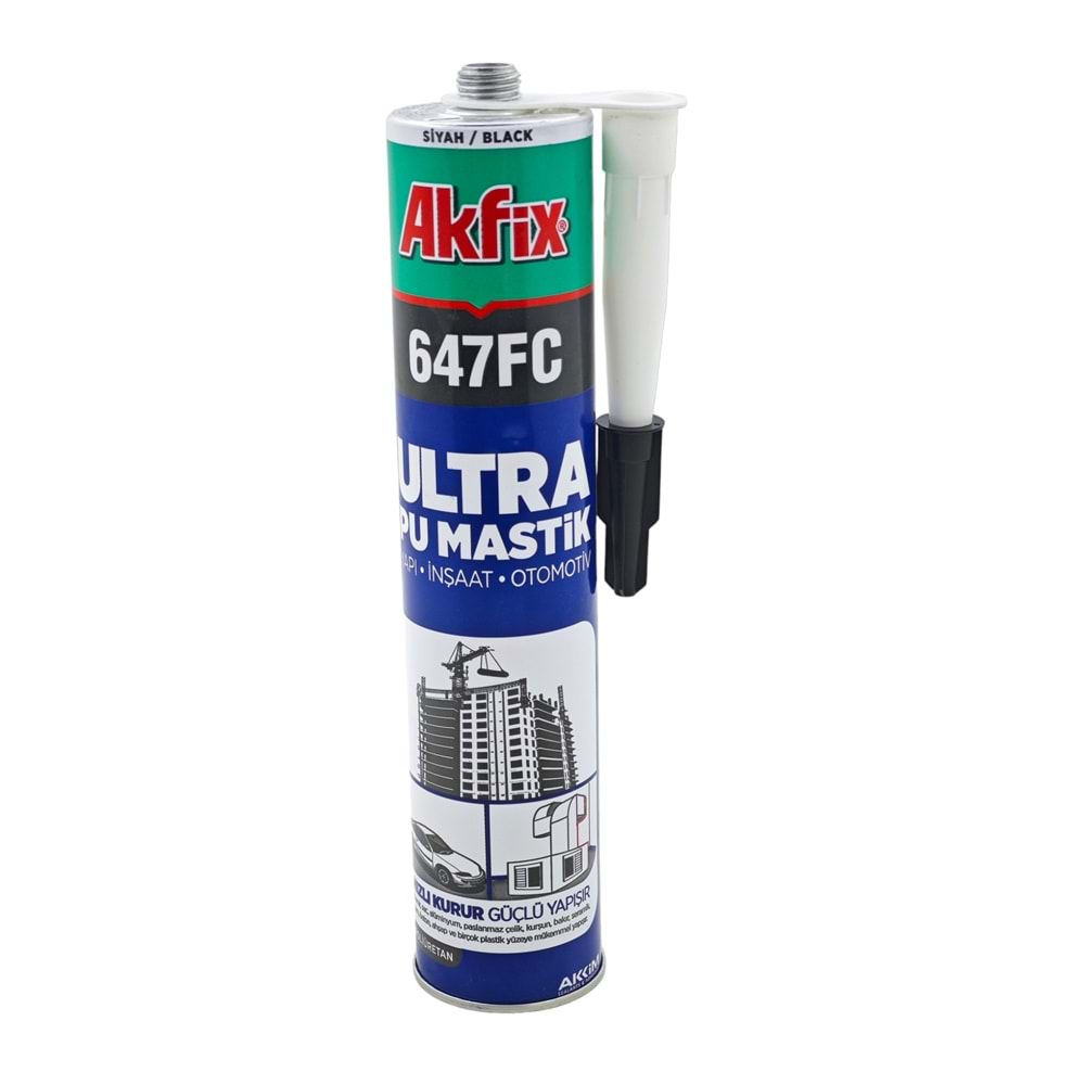 Aa473 Akfix 647Fc Ultra Pu Mastik 280Ml - Siyah