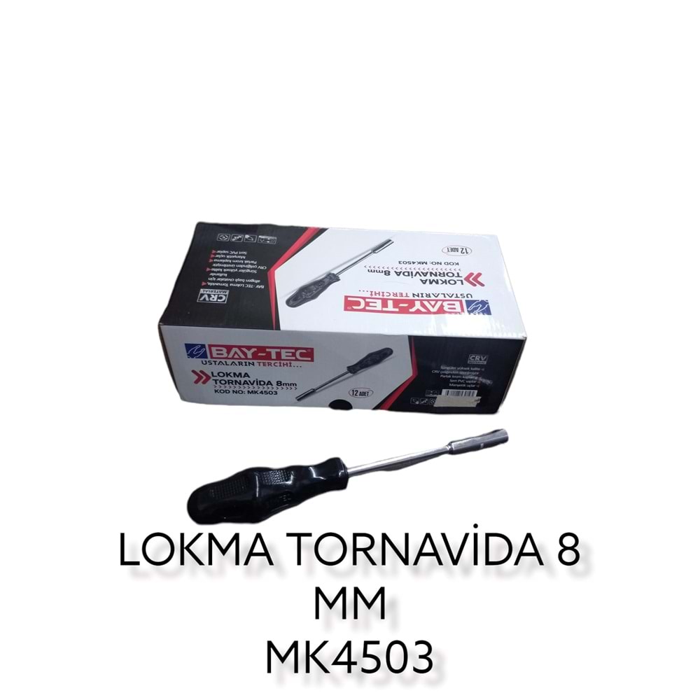 MK4503 BAY-TEC LOKMA TORNAVİDA 8mm