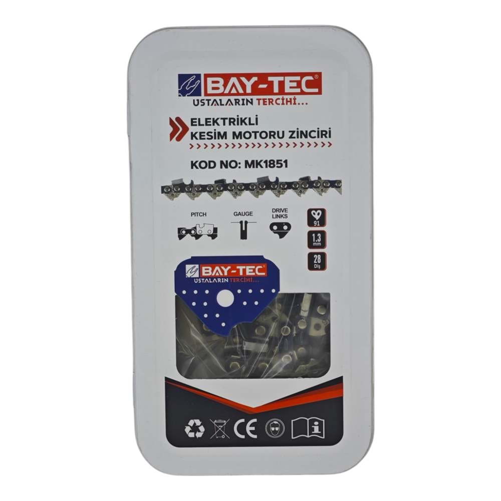 MK1851 Bay-Tec Motor Zinciri 325 - 28 Diş
