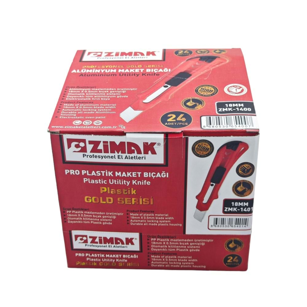 Zmk-1401 Zimak Plastik Maket Bıçağı - Pro Gold