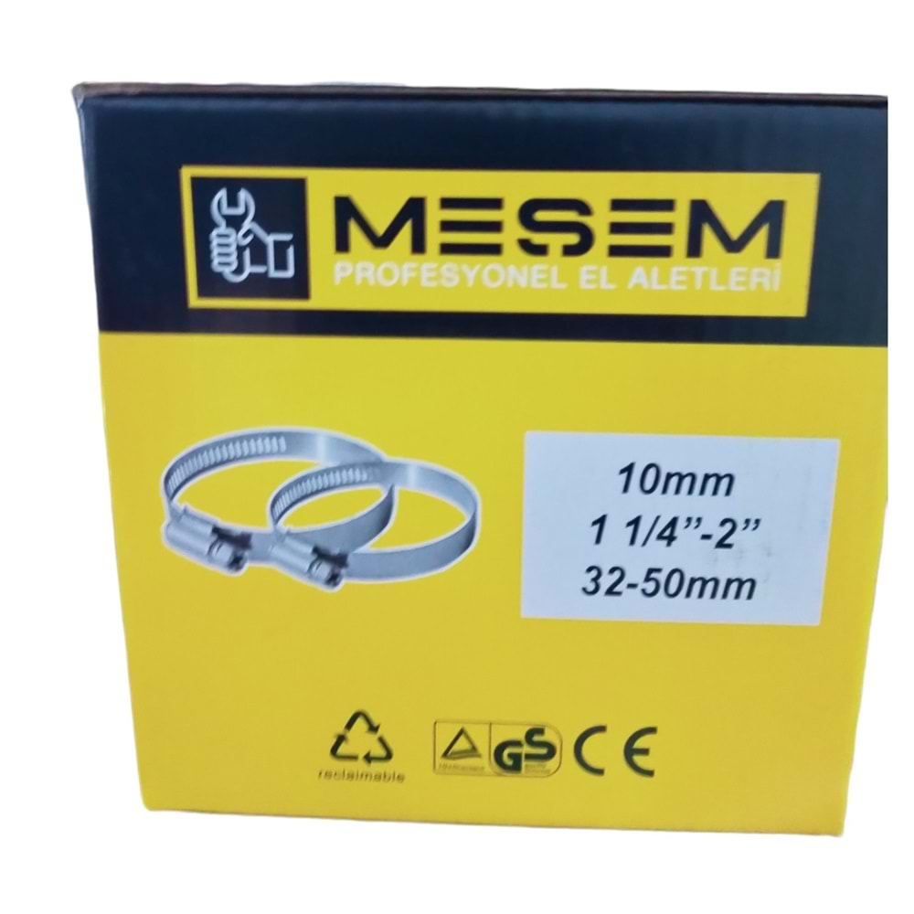 M-4548 Meşem Metal Kelepçe 50Li 10Mm 32-50