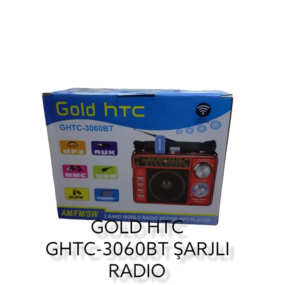 GHTC-3060BT GOLD HTC SD/USB MÜZİK KUTUSU