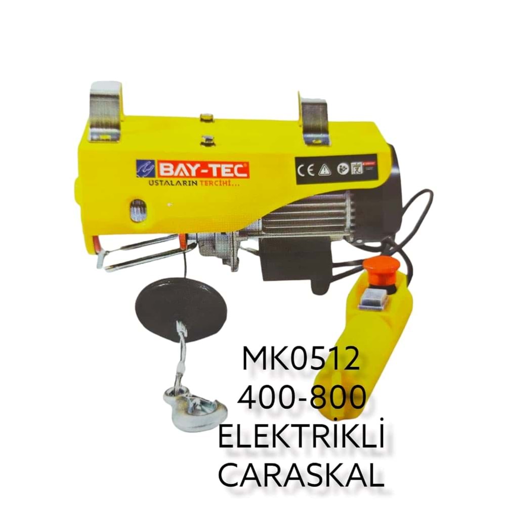MK0512 BAY-TEC ELEKTRİKLİ CARASKAL 400-800kg