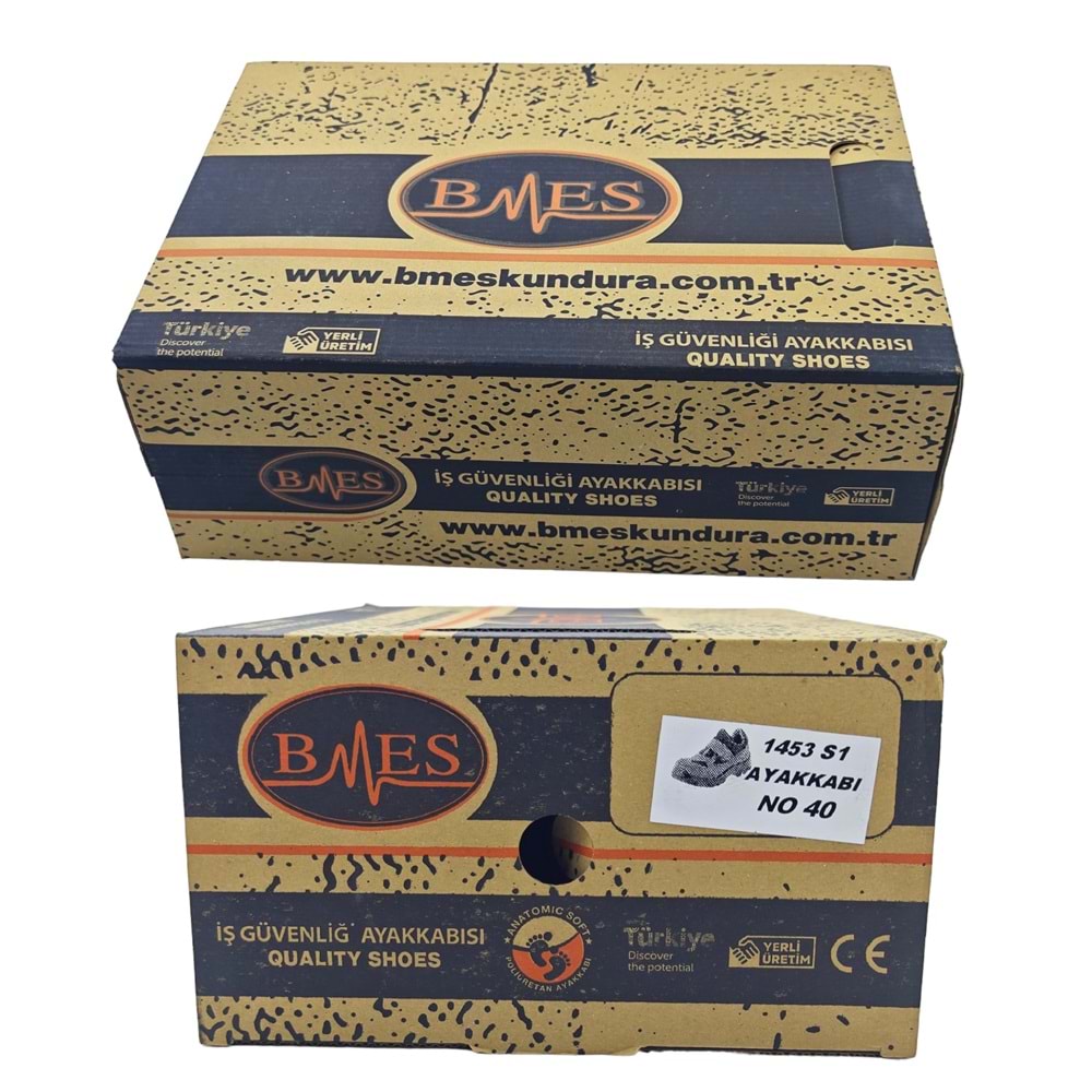 1453 Bmes Süet İş Ayakkabısı S1 - 45