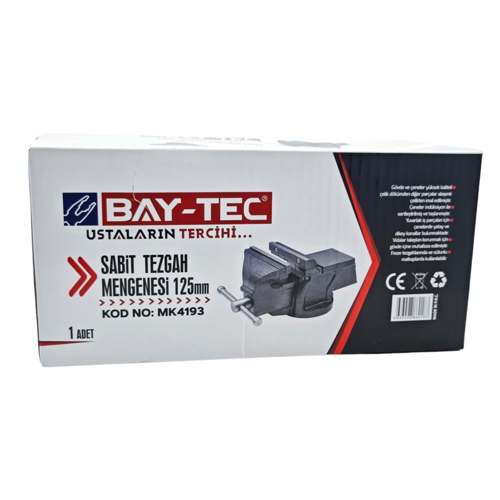 Mk4193 Bay-Tec Sabit Tezgah Mengenesi 125Mm