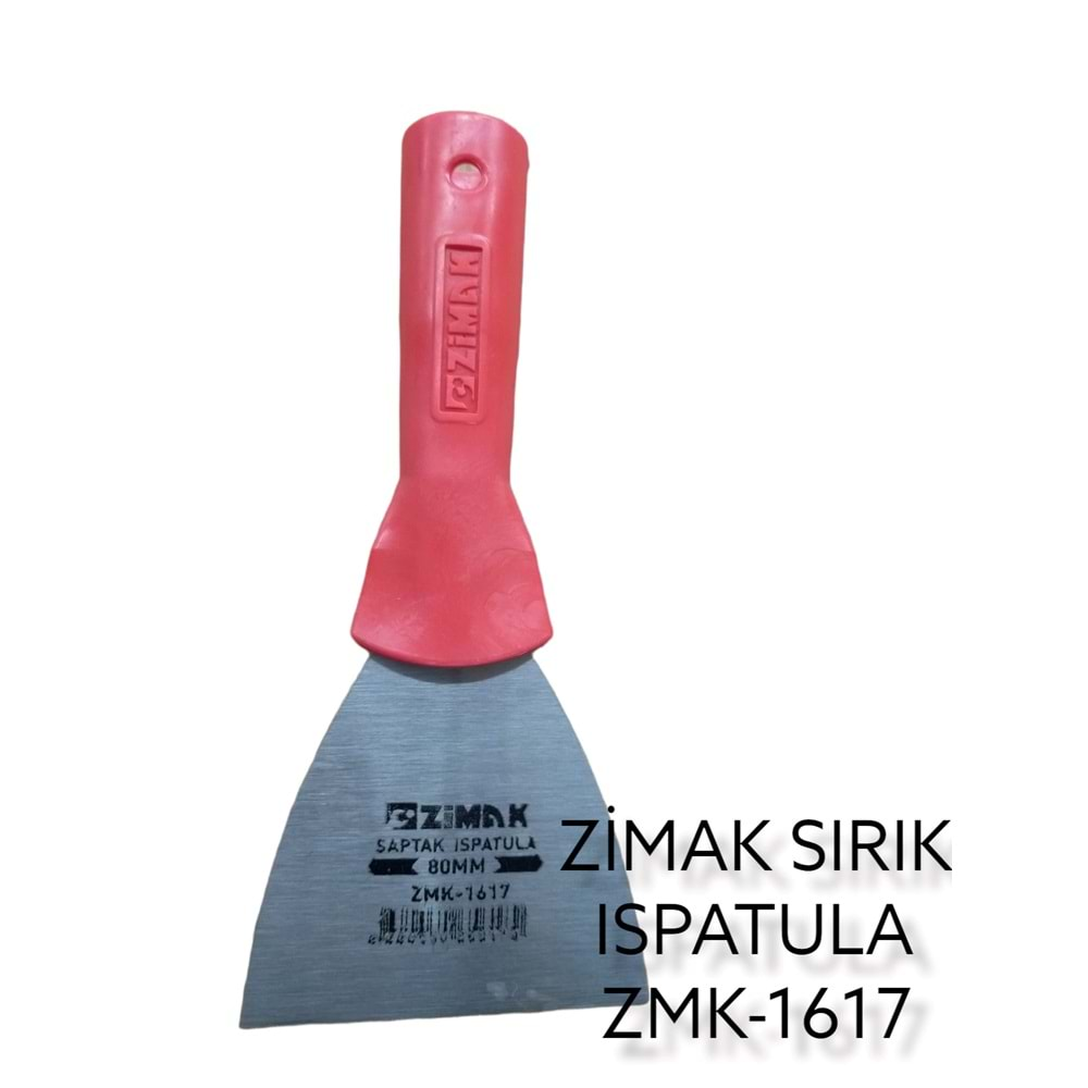 Zmk-1617 Zimak Sırık Ispatula 8Cm (Sap Takmalı)