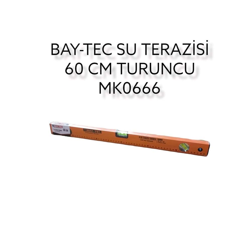MK0666 BAY-TEC SU TERAZİSİ 60cm - Turuncu