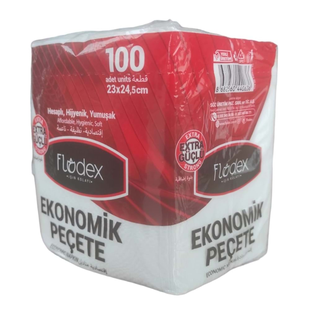 440636 Flodex Ekonomik Peçete 100Lü