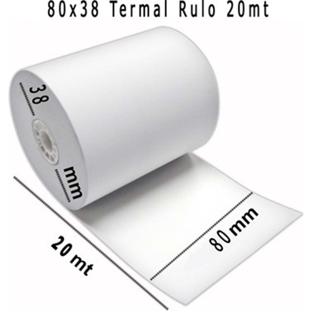 8011 RESAN TERMAL RULO 80mm*20m