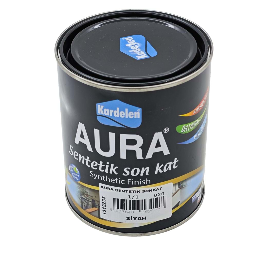 6257 Kardelen Aura Sentetik Sonkat Boya 1Kg - Siyah