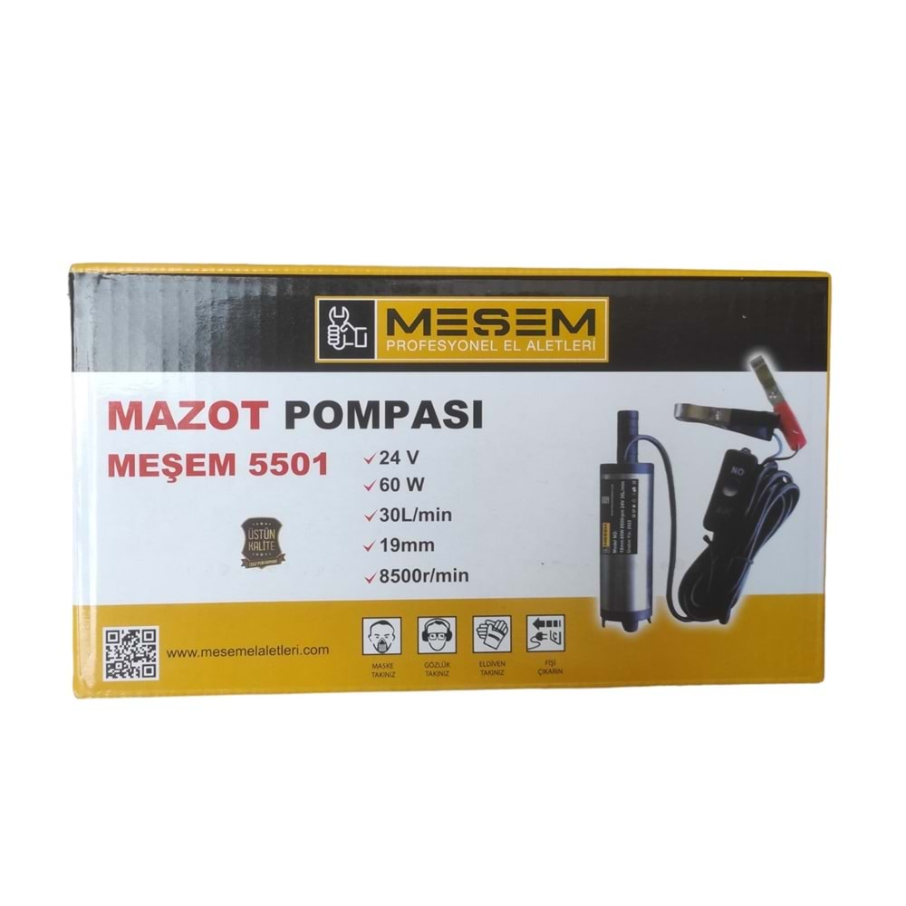 M-5501 Meşem 24V Mazot Pompası 60W