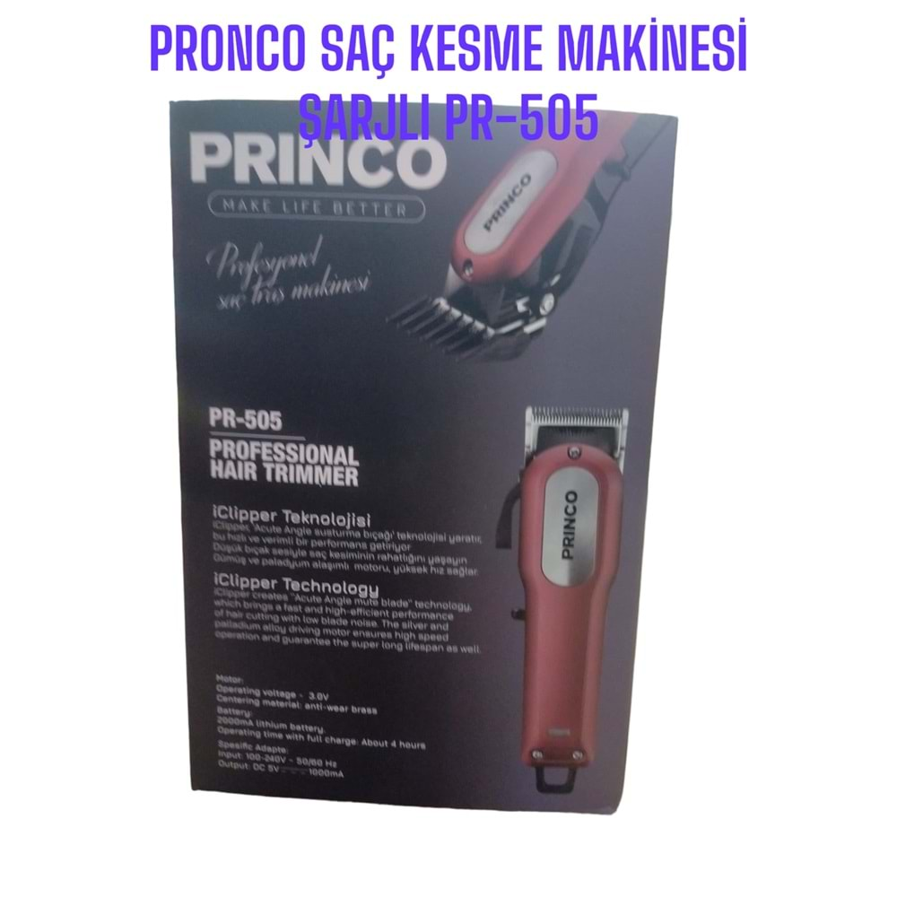 Pr-505 Prınco Saç Kesme Makinesi