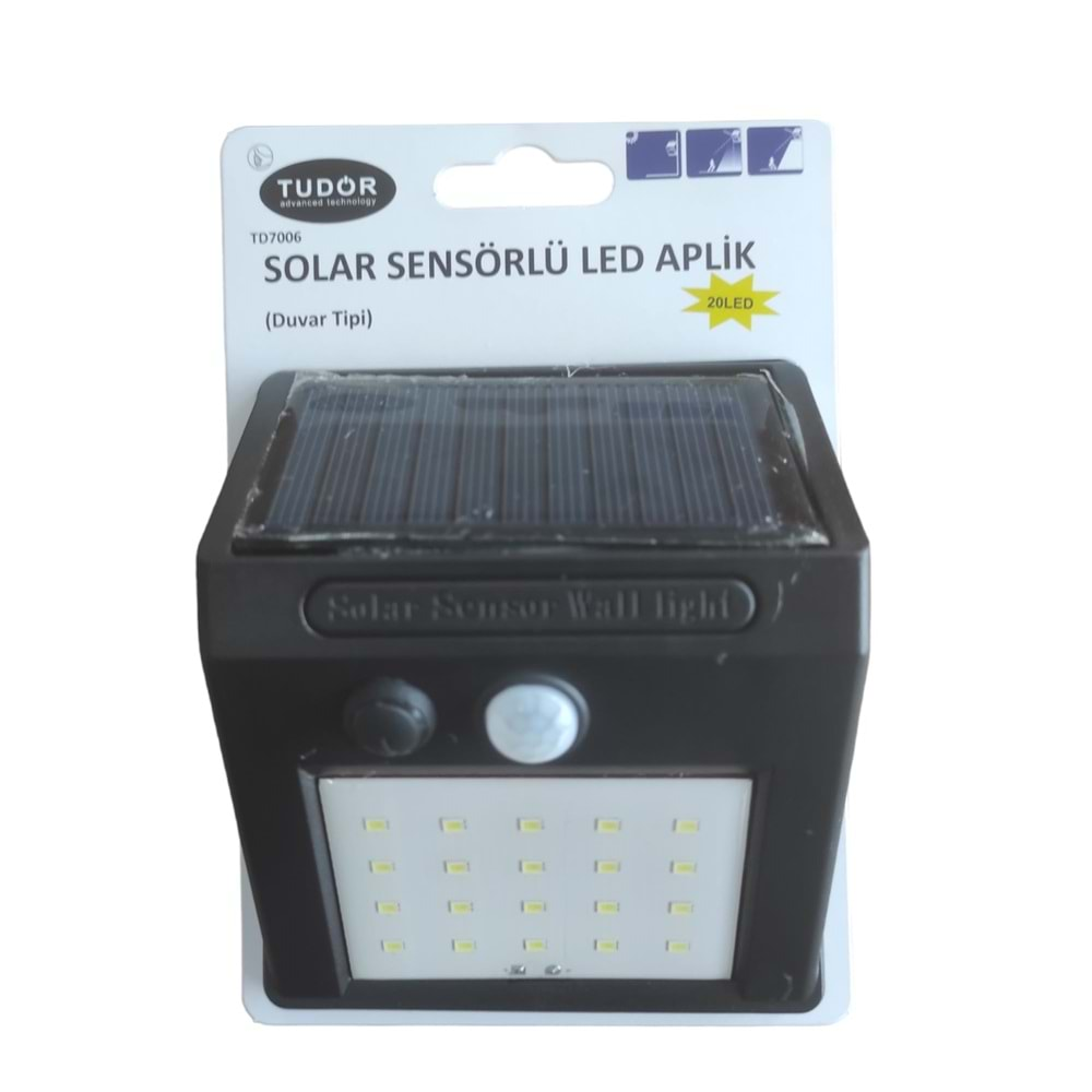 Td 70006 Tudor Duvar T. Solar Ş. 20 Led Aplik