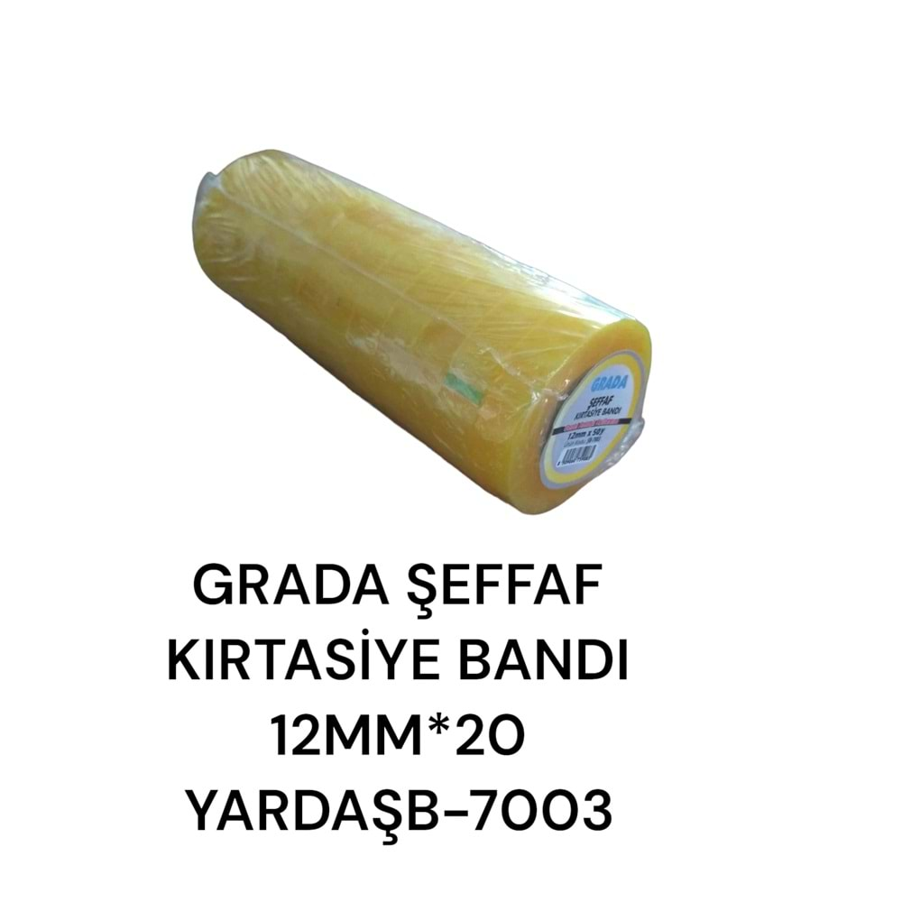 Şb-7003 Grada Şeffaf Kırtasiye Bantı 12Mm*50Yrd