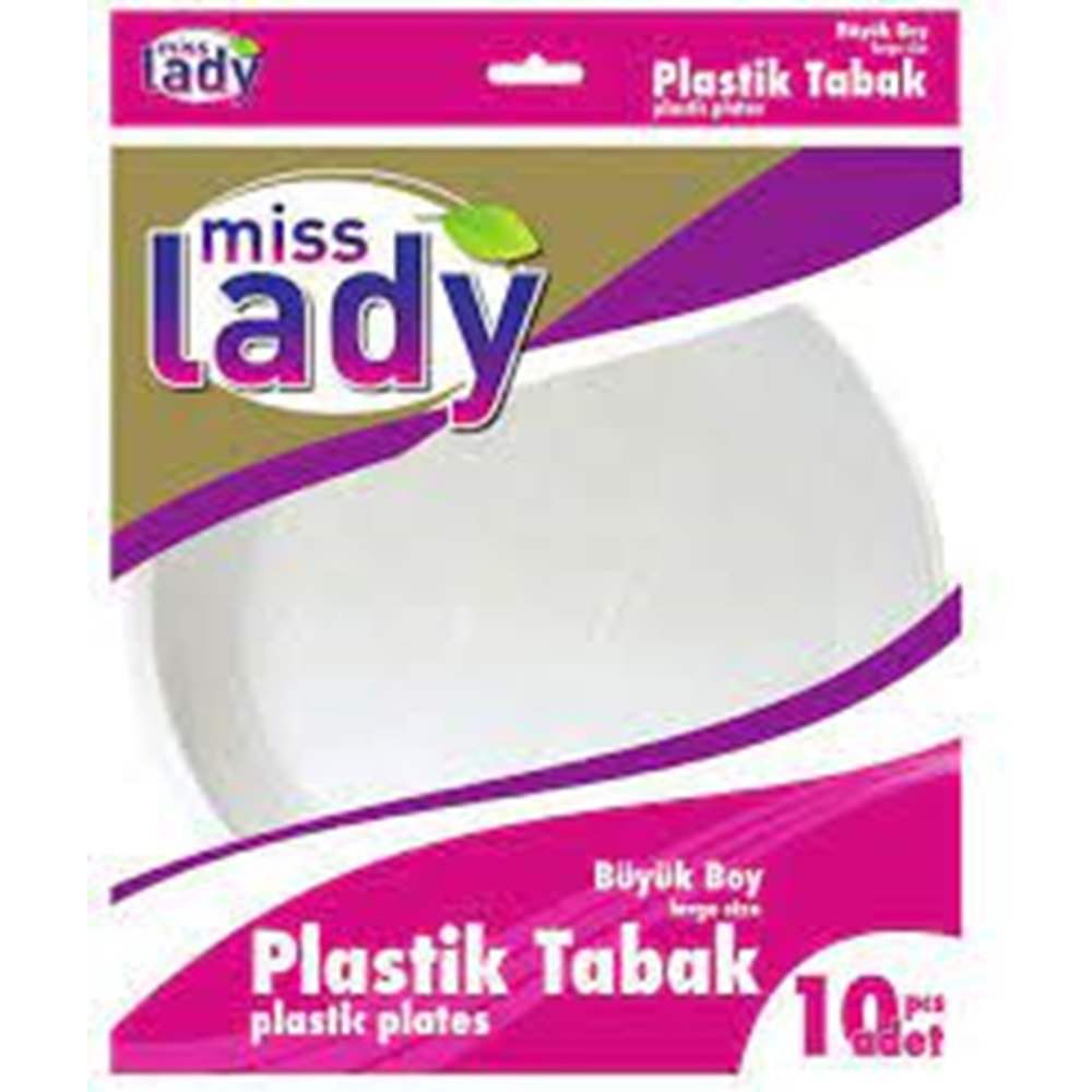 1034 Miss Lady Plastik Tabak 10Lu - Büyük