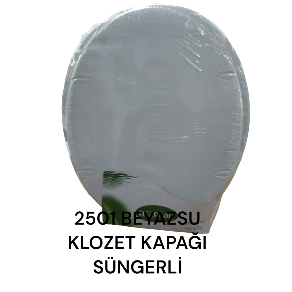 2501 Beyazsu Klozet Kapağı - Süngerli