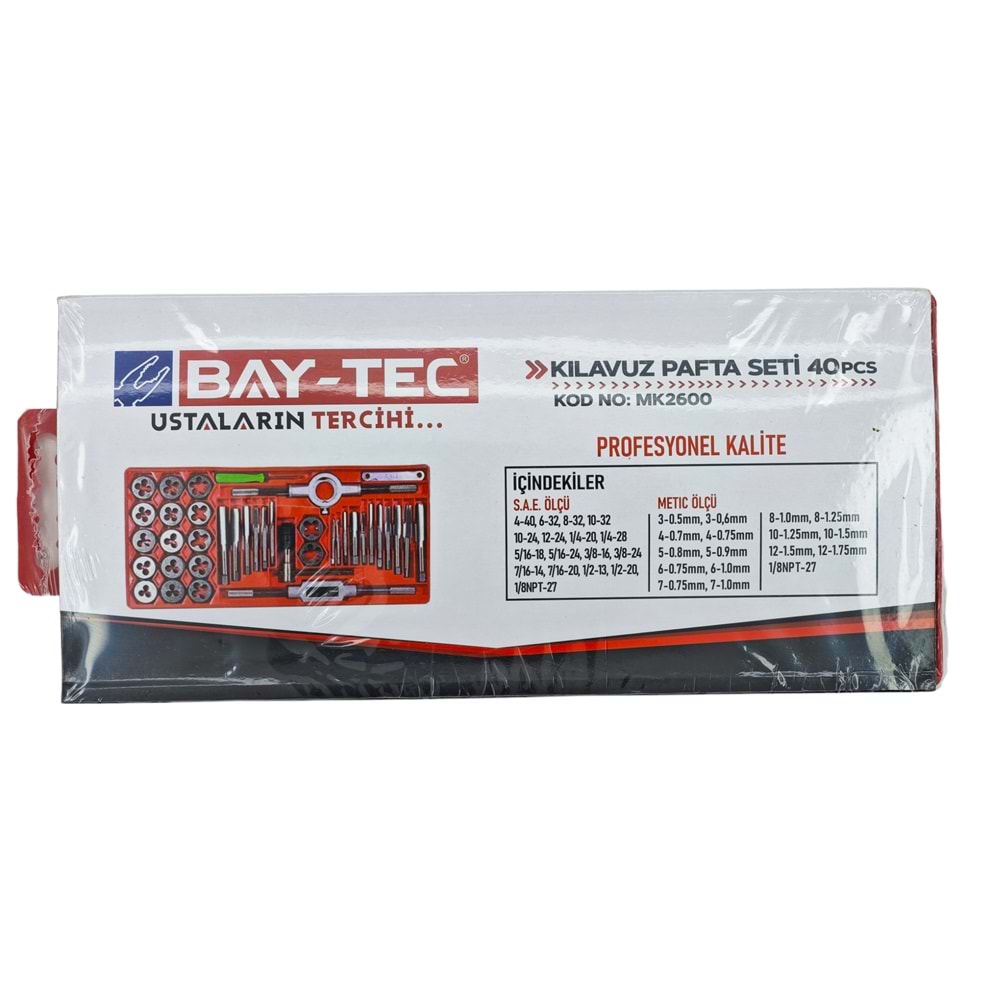 Mk2600 Bay-Tec Kılavuz Pasta Seti 40Prç