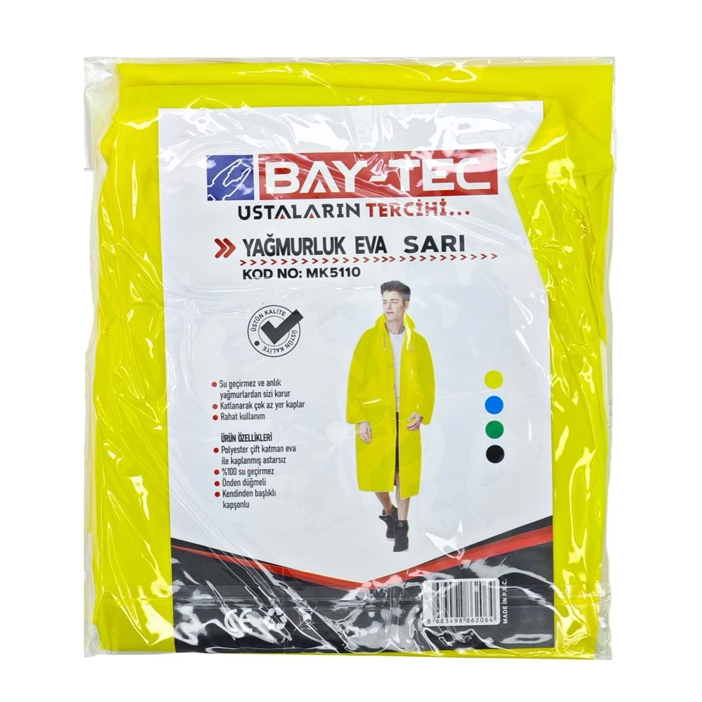 Mk5110 Bay-Tec Eva Yağmurluk - Sarı