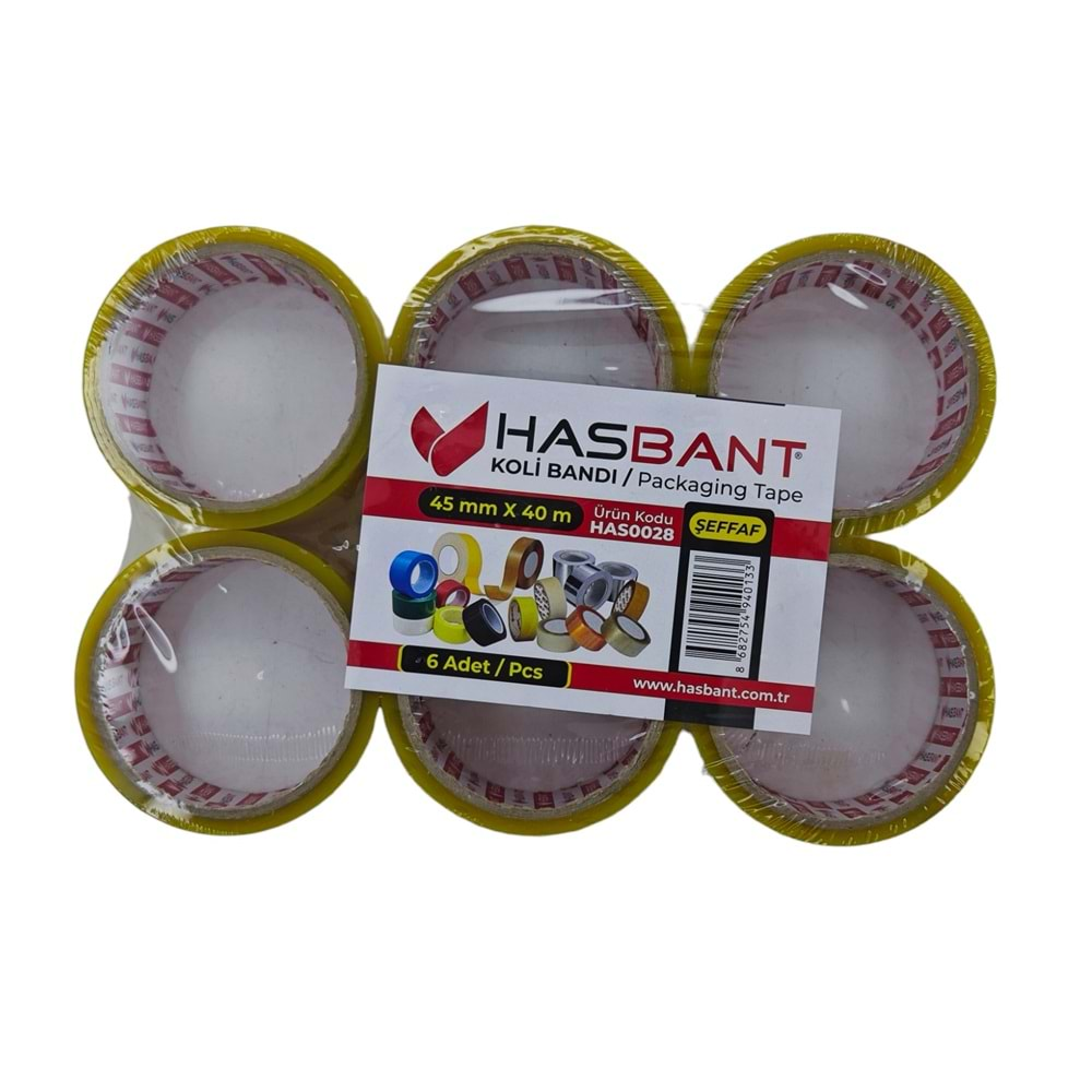 Has0028 Hasbant Koli Bantı 45Mm*40M - Bal Rengi