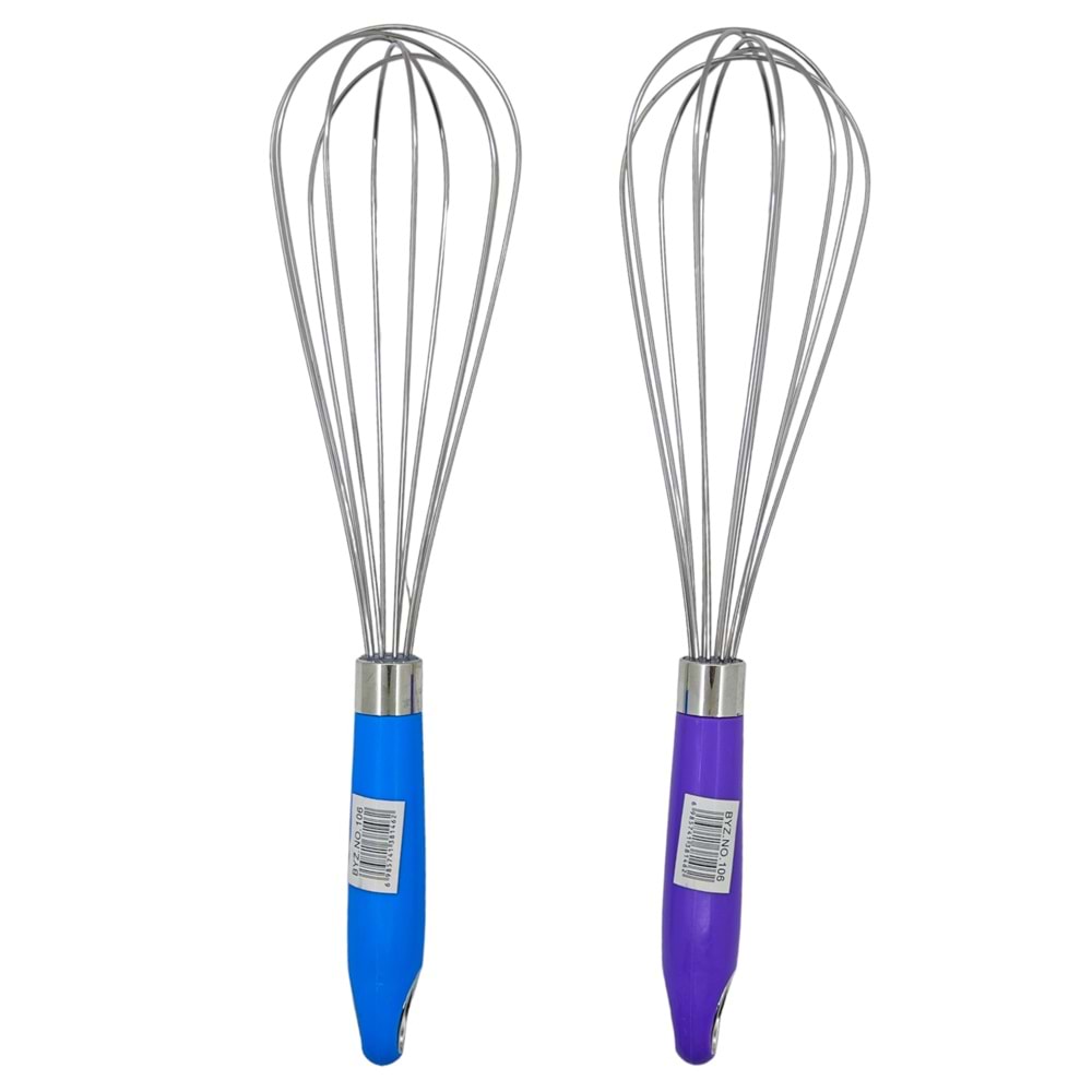 Byz.106 Boyraz Plastik Saplı Çırpıcı 34Cm