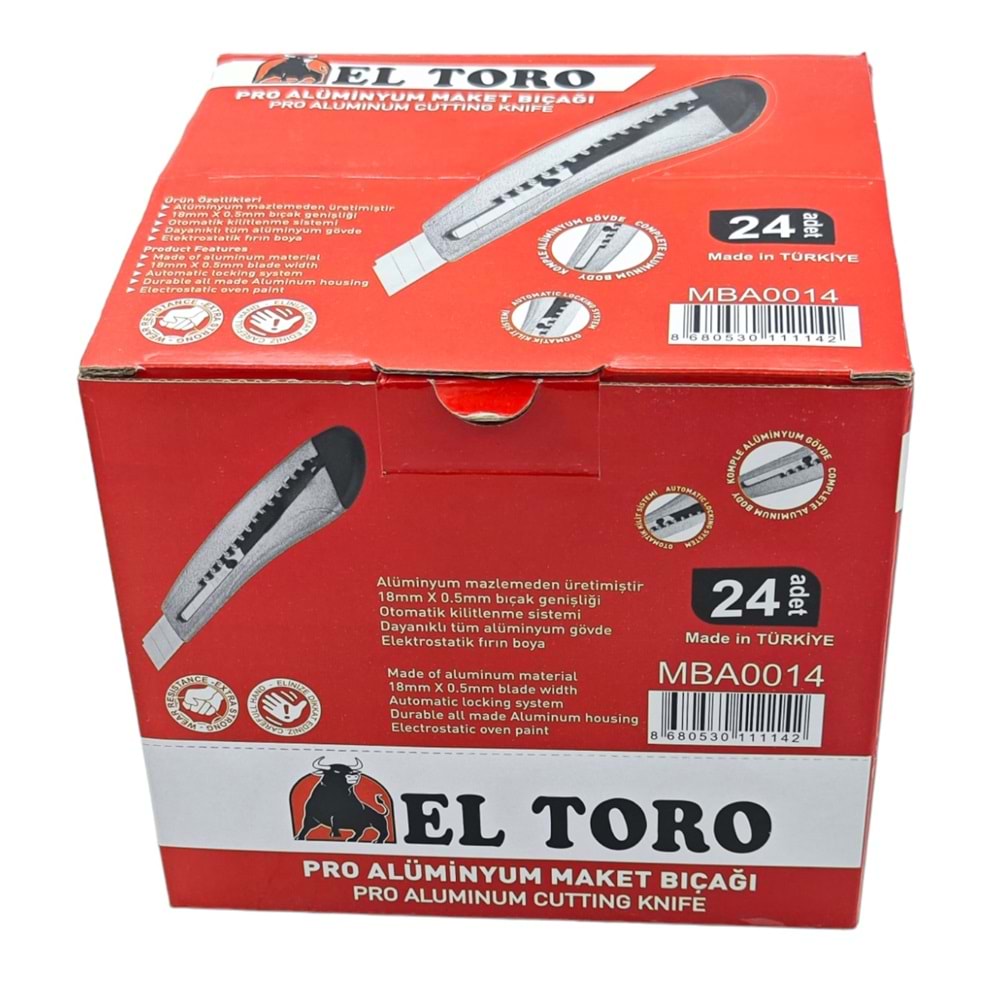 Mba0014 El Toro Pro Alüminyum Maket Bıçağı