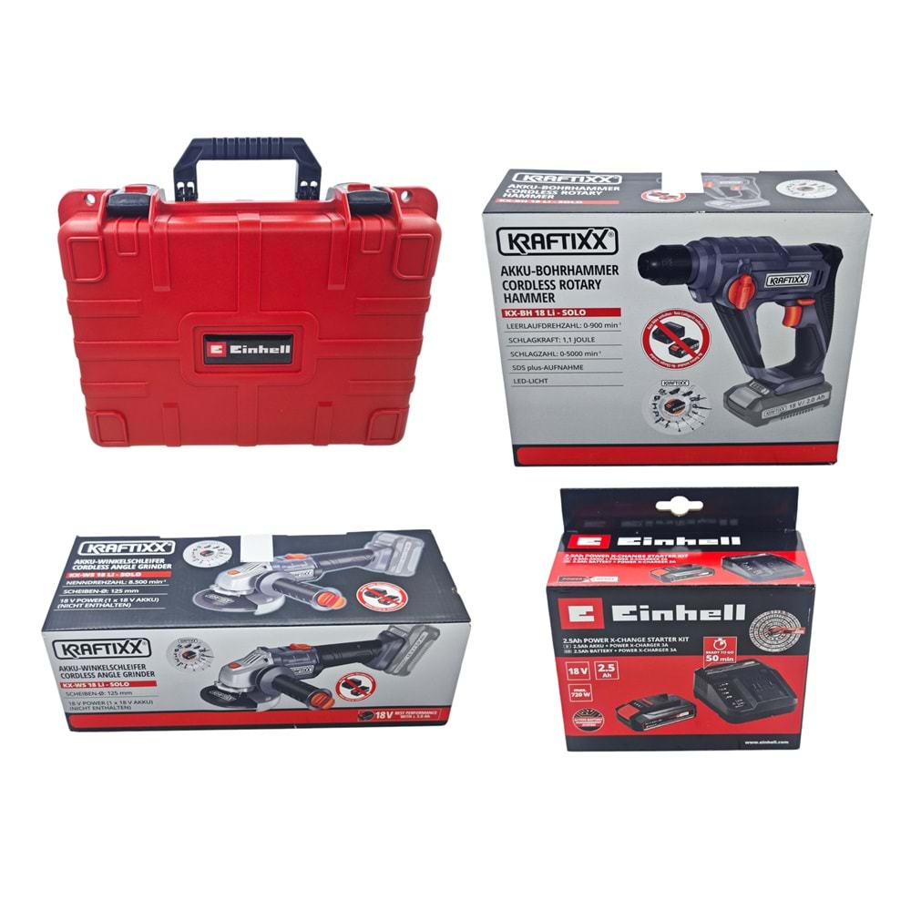 Einhell Kraftixx 18W Solo Şarjlı Set