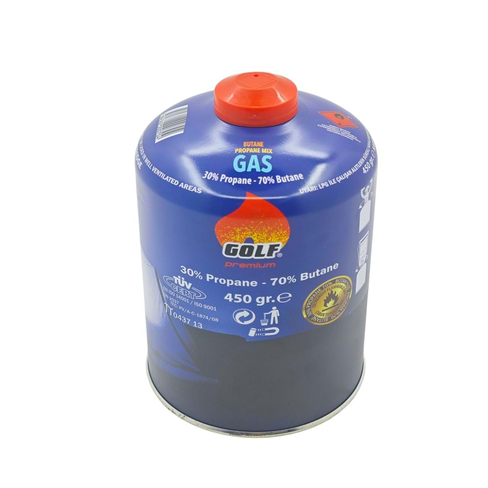 NG419-6 Golf Butan Propan Gaz Kartuş 450gr