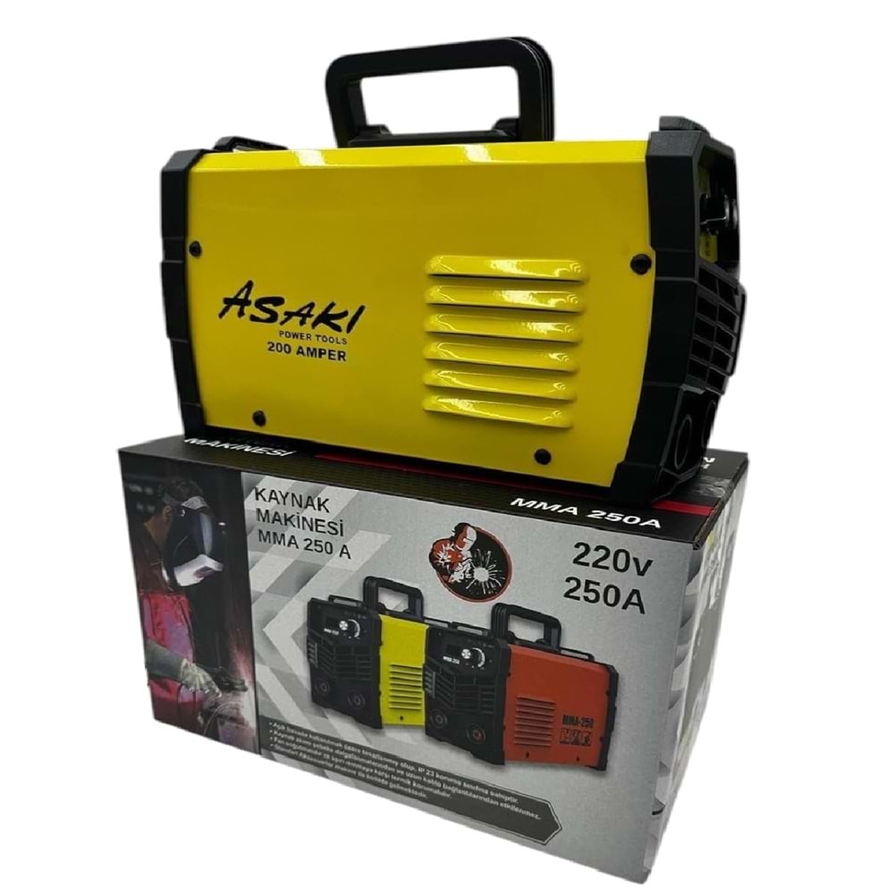 MMA-250A Asaki İnverter/İnvertör Kaynak Makinesi 200A