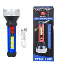 Zb-G15 Gold Orıon Usb Şarjlı El Feneri