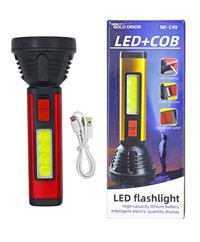 Nf-C49 Gold Orıon Usb Şarjlı El Feneri