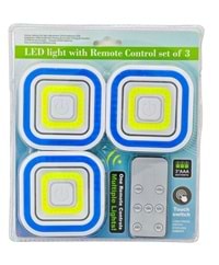00369 Touch Switch Pilli Led Gece Lambası 3Lü
